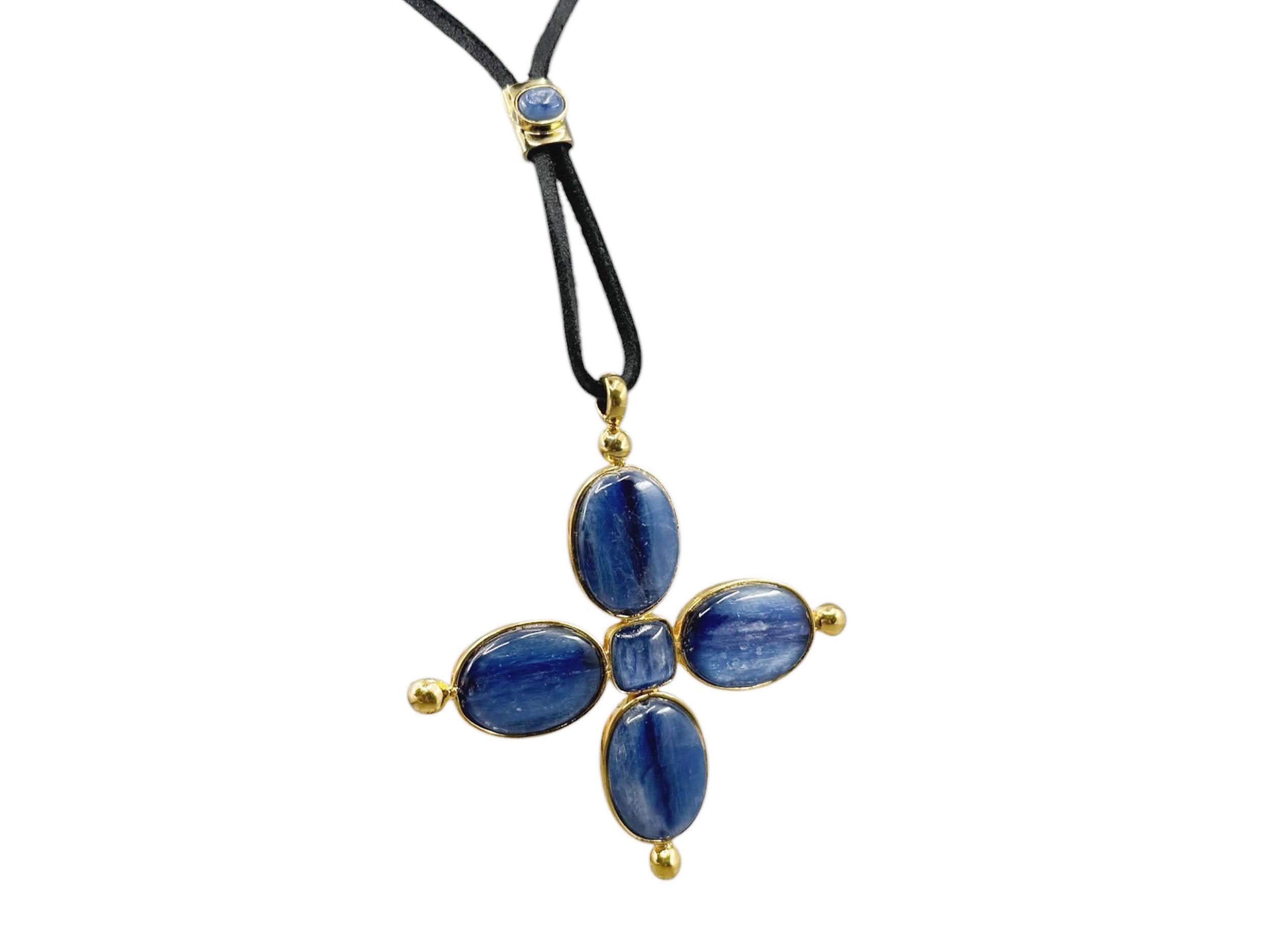 Kyanite Maltese Cross Necklace
