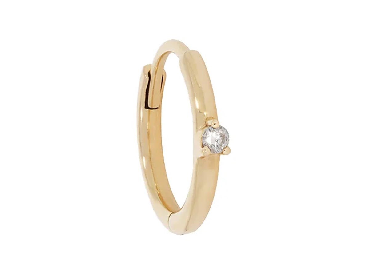 9k Clicker Hoop with Diamond