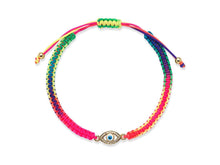 Load image into Gallery viewer, Evil Eye Rainbow Bracelet

