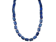 Load image into Gallery viewer, Barrel-Shaped Lapis Necklace

