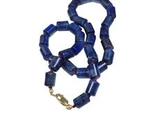 Load image into Gallery viewer, Barrel-Shaped Lapis Necklace
