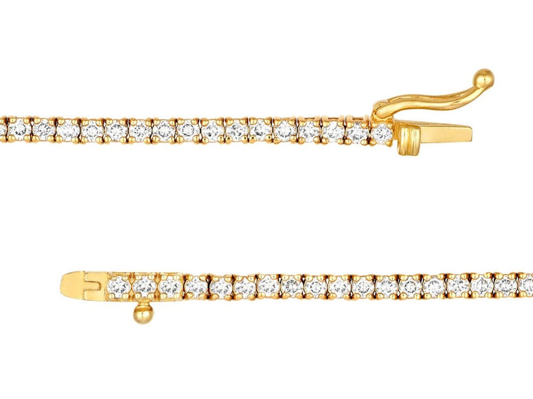 14k Diamond Tennis Necklace