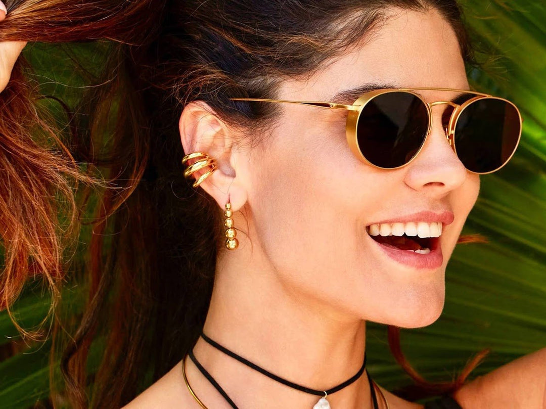 Gold Triple Ring Ear Cuff