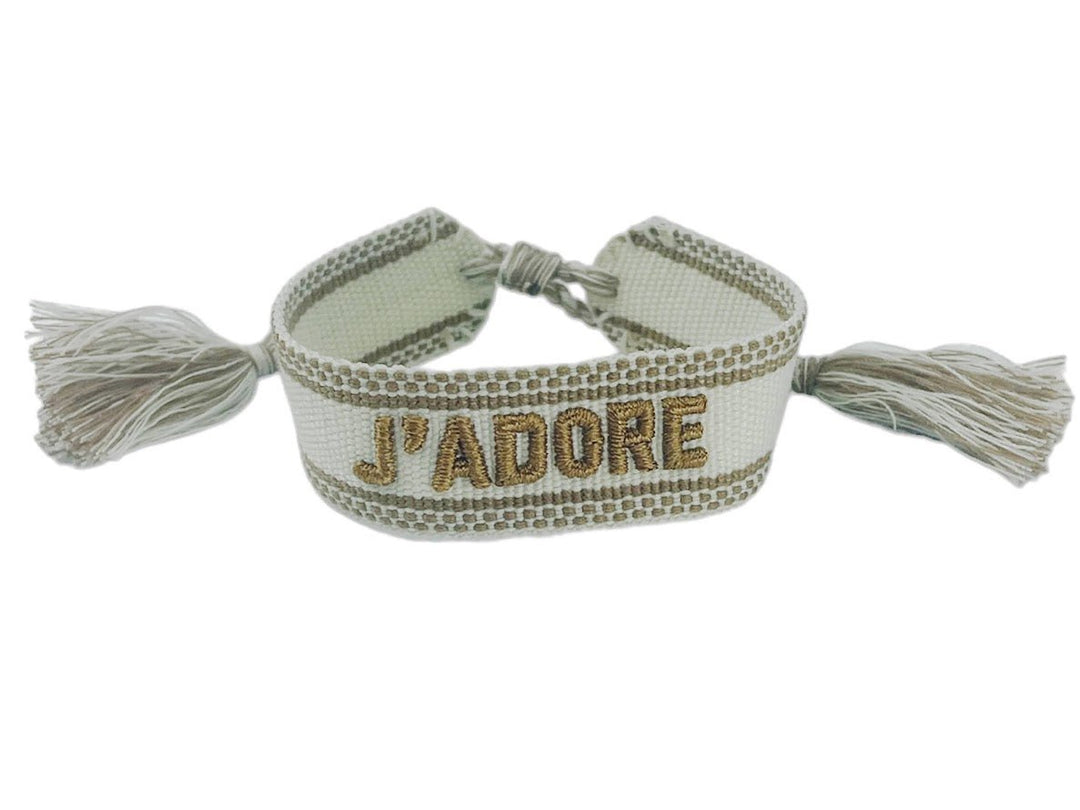 Woven Brown and Olive J'Adore Bracelet
