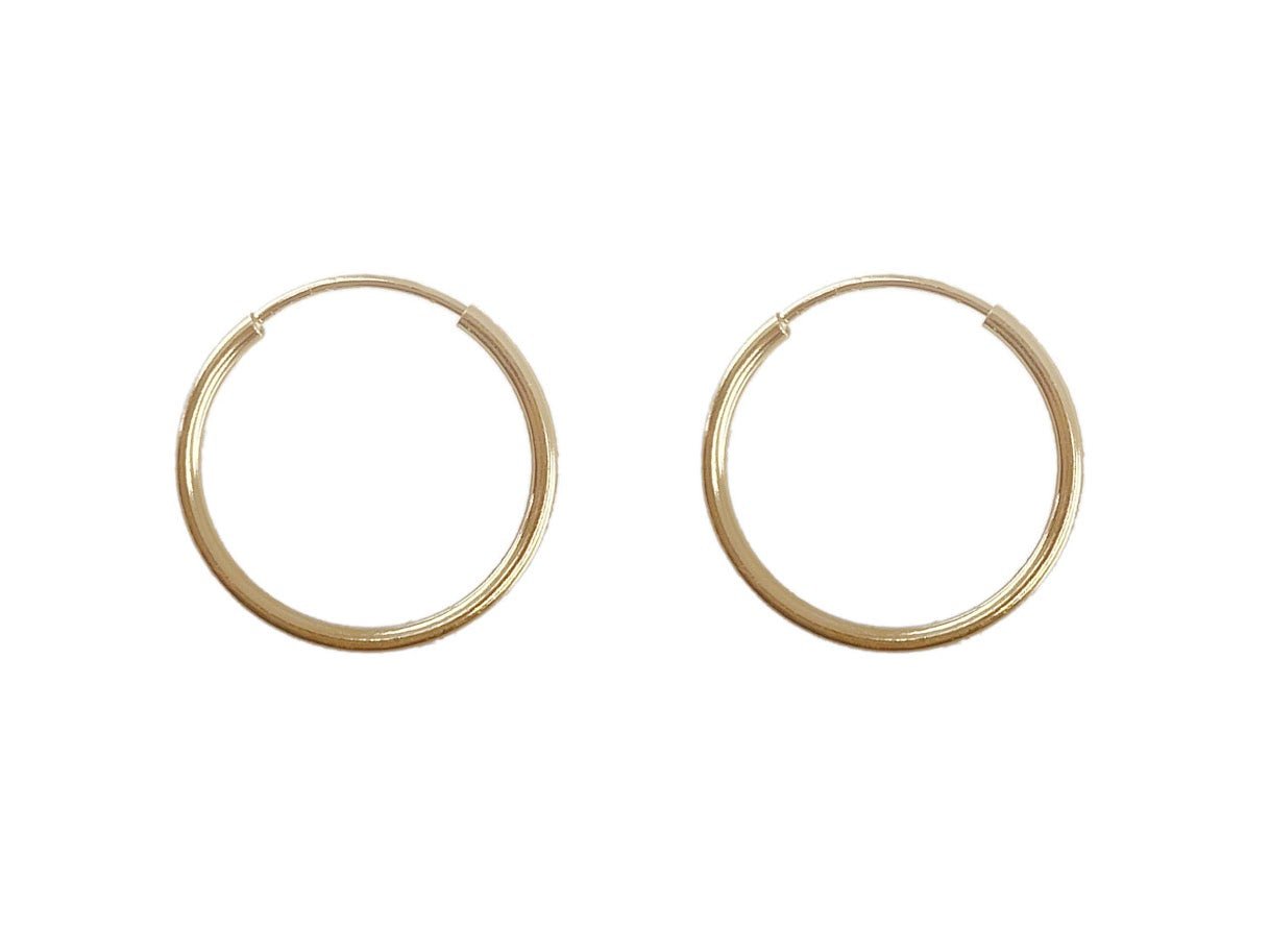 14k Gold Hoops