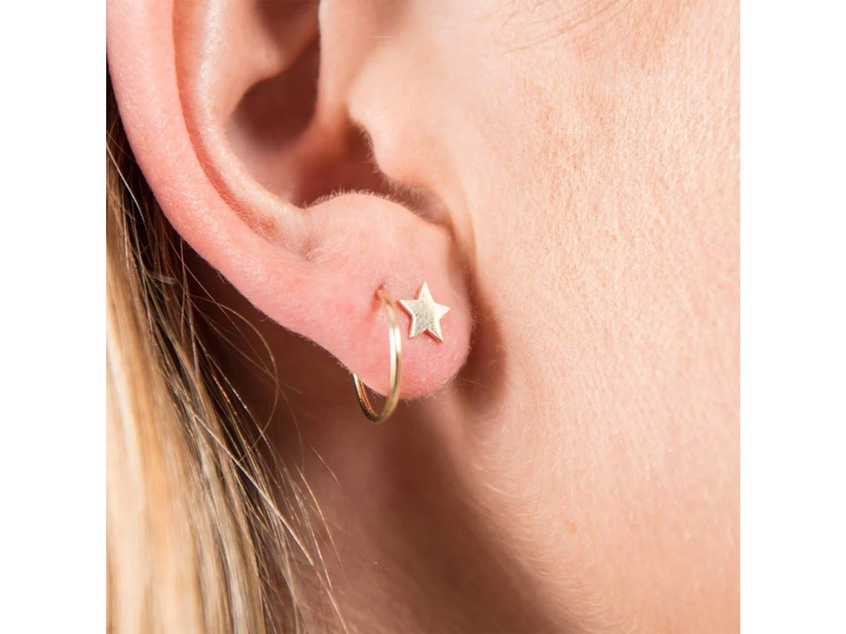 14k Gold Hoops