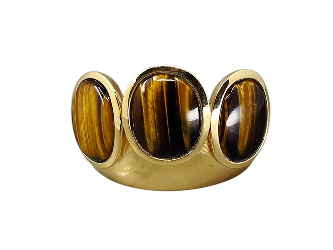 Three-Disc Tiger's Eye Cuff