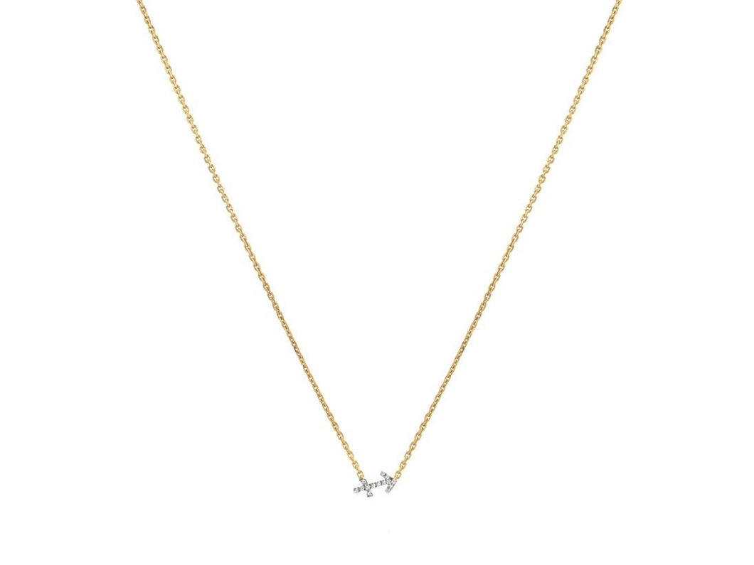 Diamond Sagittarius Pendant Necklace