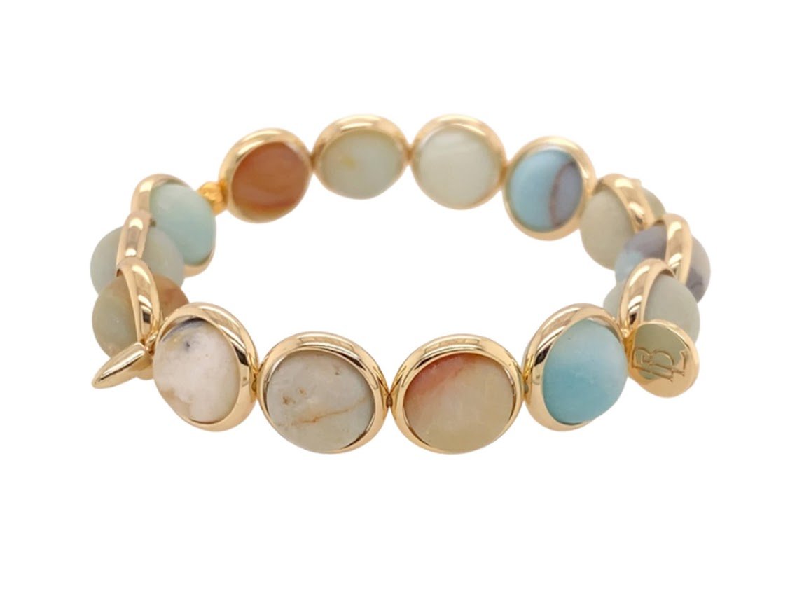 Matte Amazonite Bracelet with Spikes