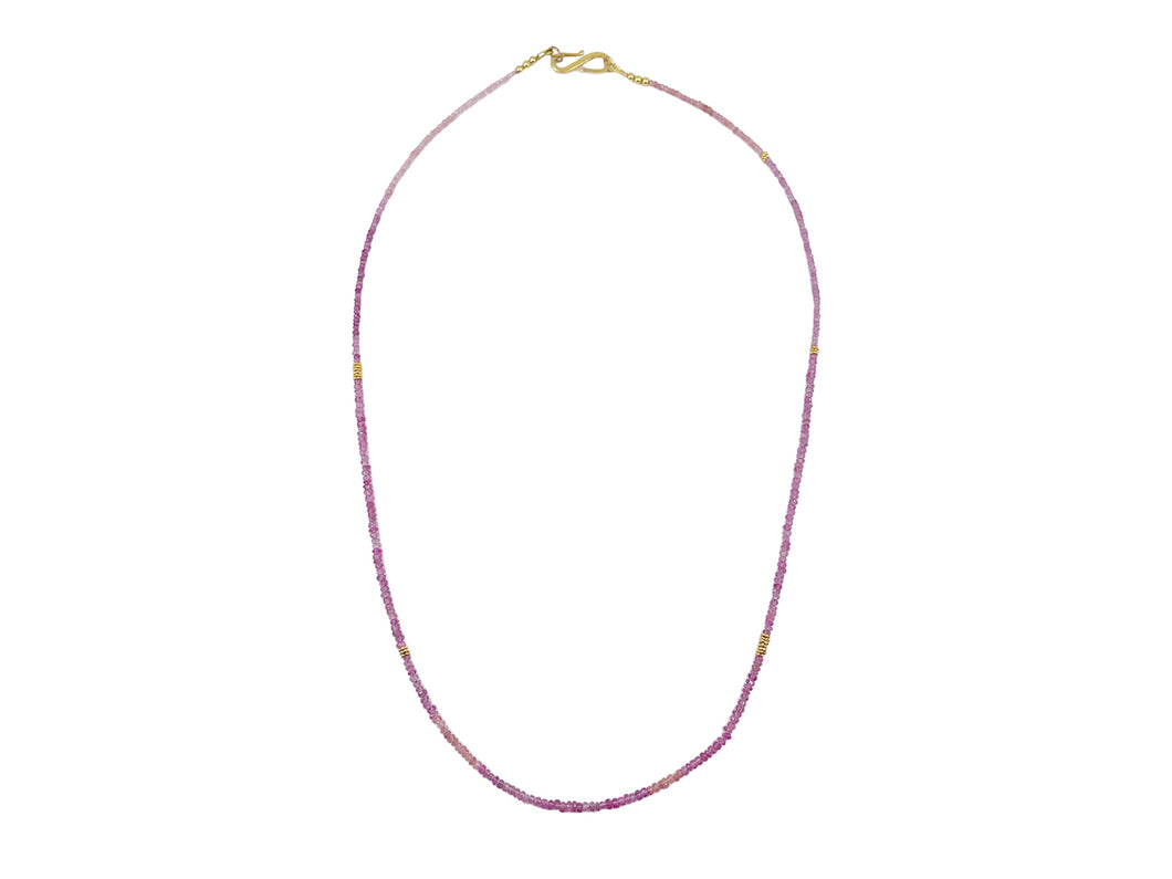 Pink Tourmaline Strand Necklace