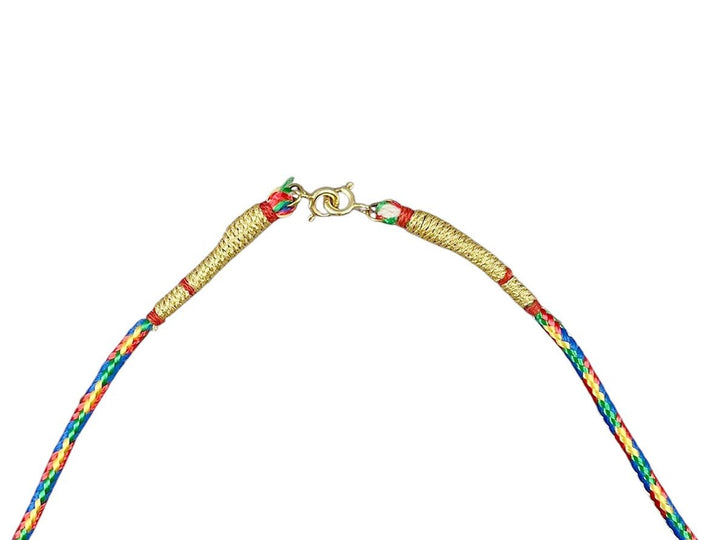 Red, Gold, and Green Woven Cord
