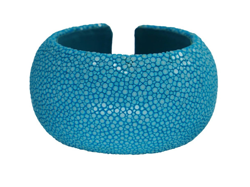 Turquoise Shagreen 40mm Dome Cuff