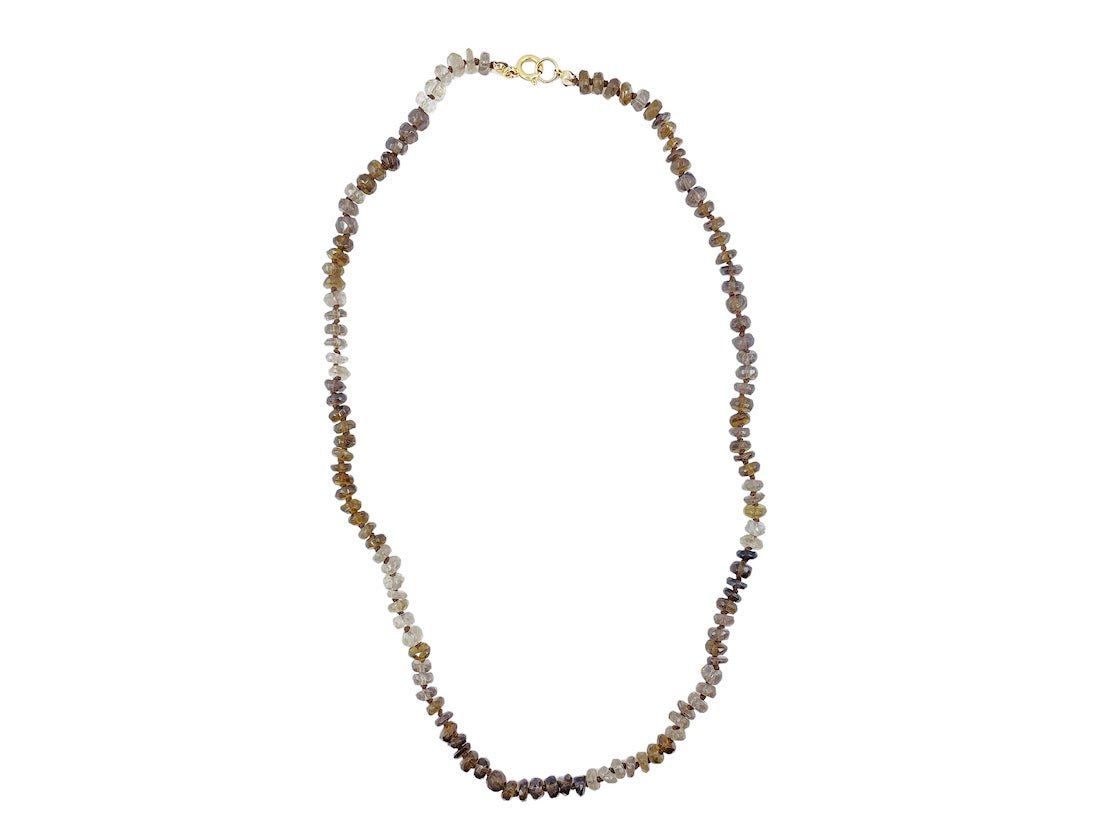 Beer Quartz Ombre Strand Necklace.