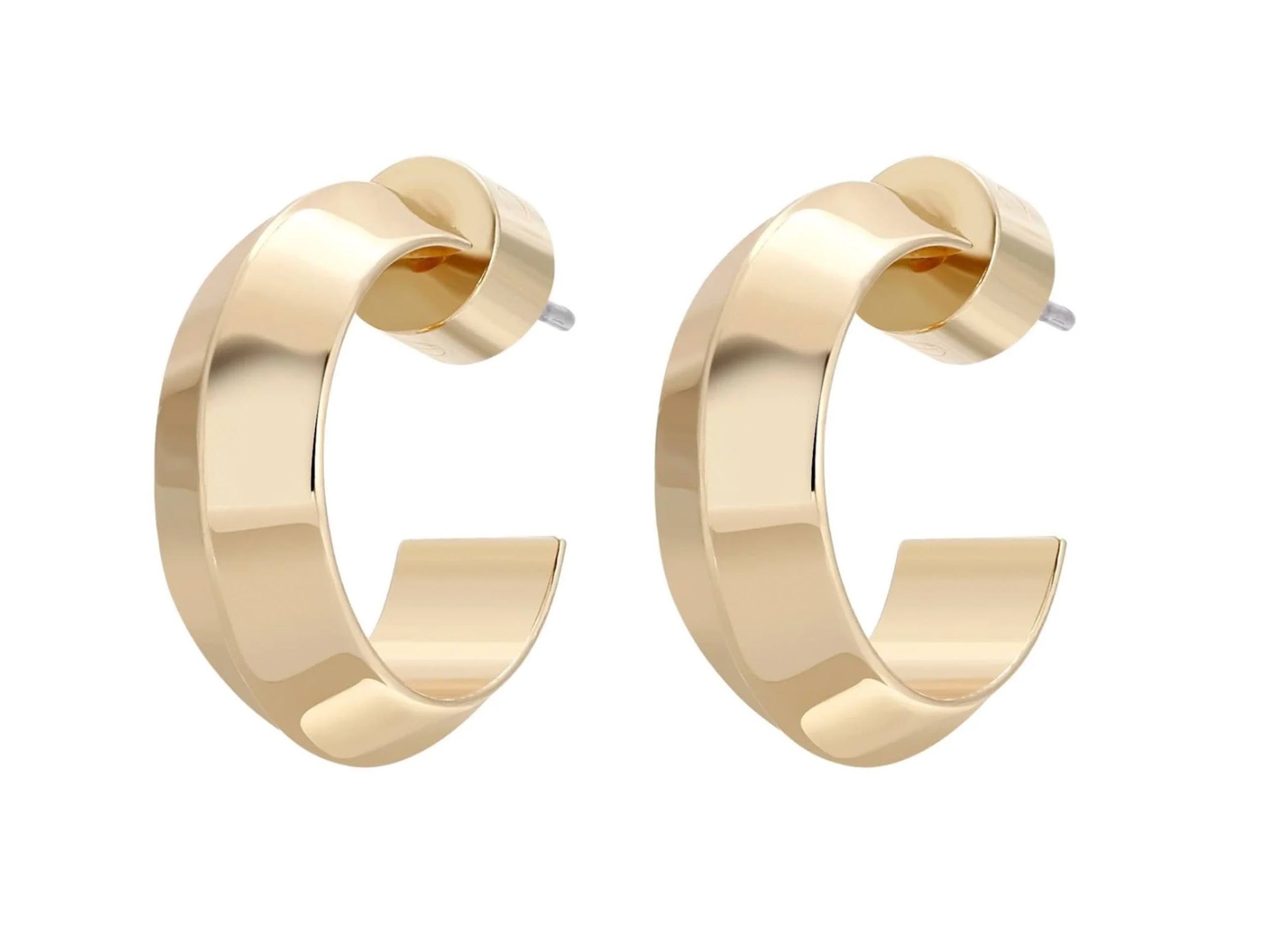 Gold Mini Peak Hoops