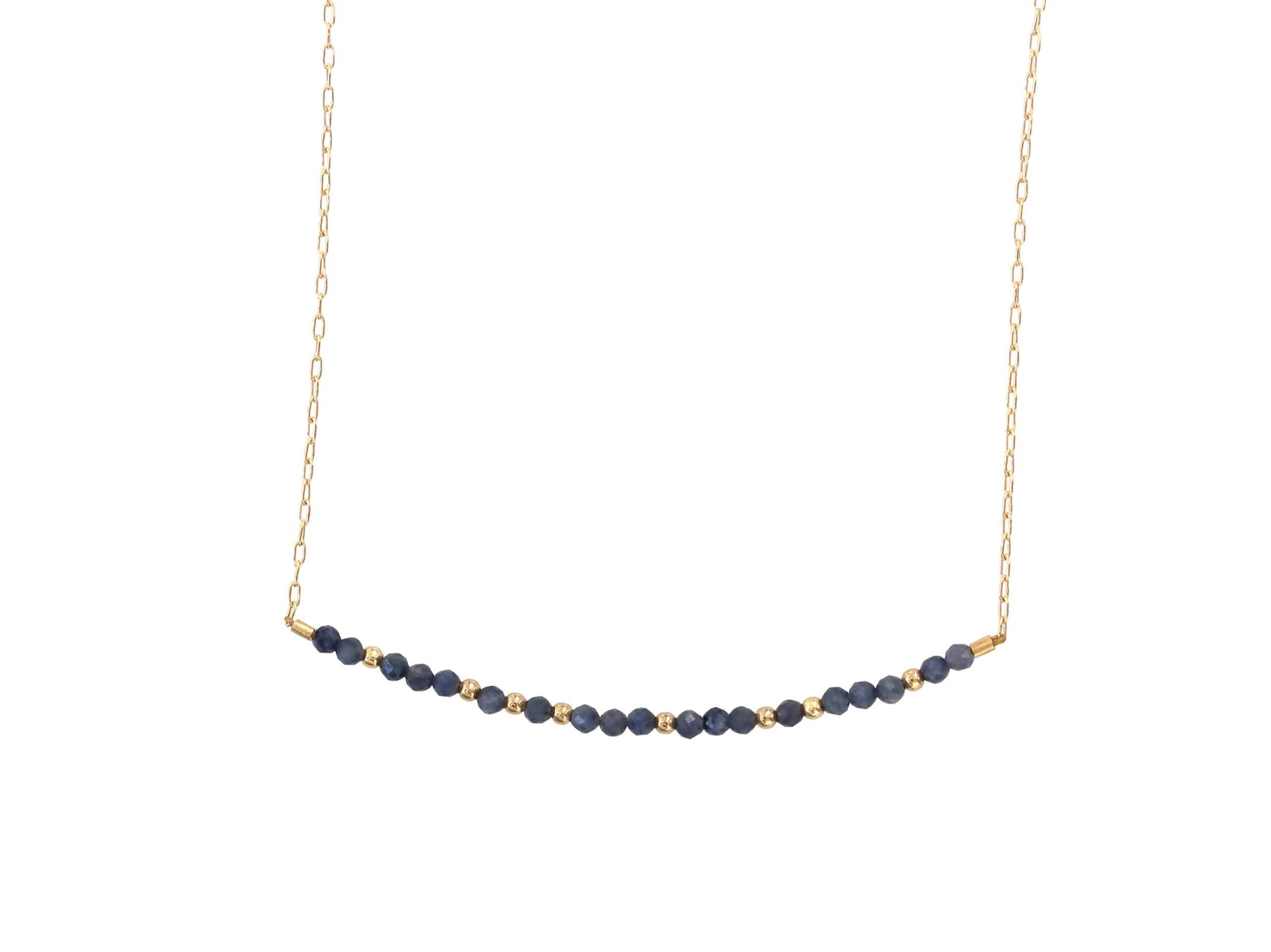 Sapphire Bar Necklace