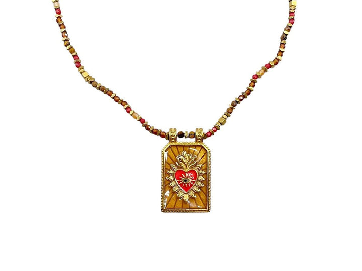 Ex-Voto Heart Charm Necklace