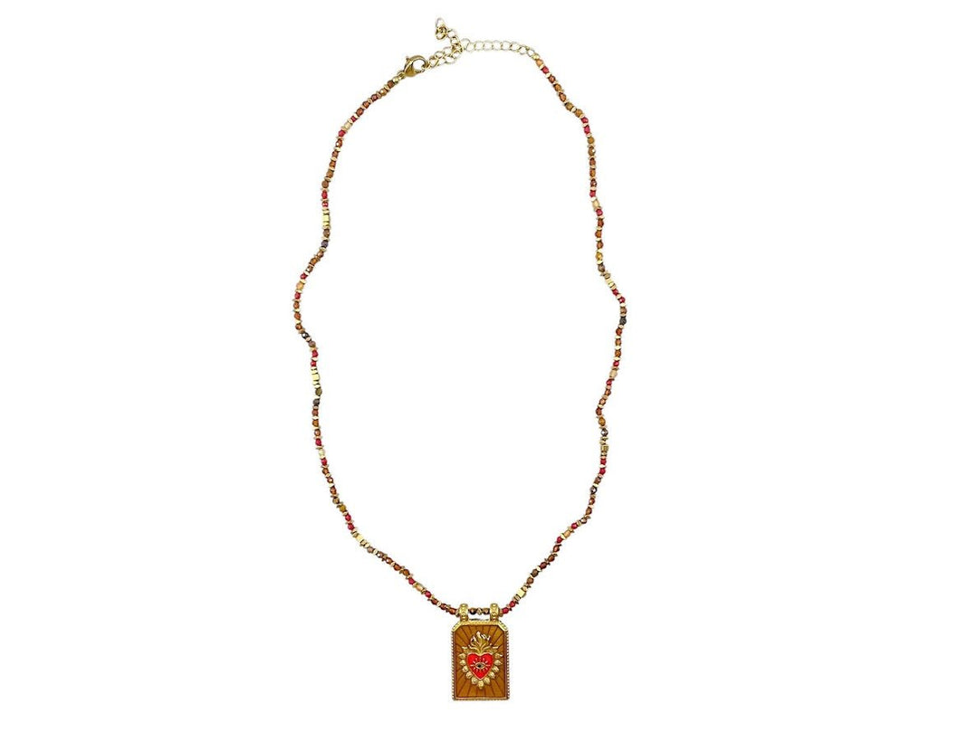 Ex-Voto Heart Charm Necklace