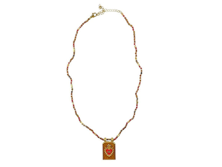 Ex-Voto Heart Charm Necklace