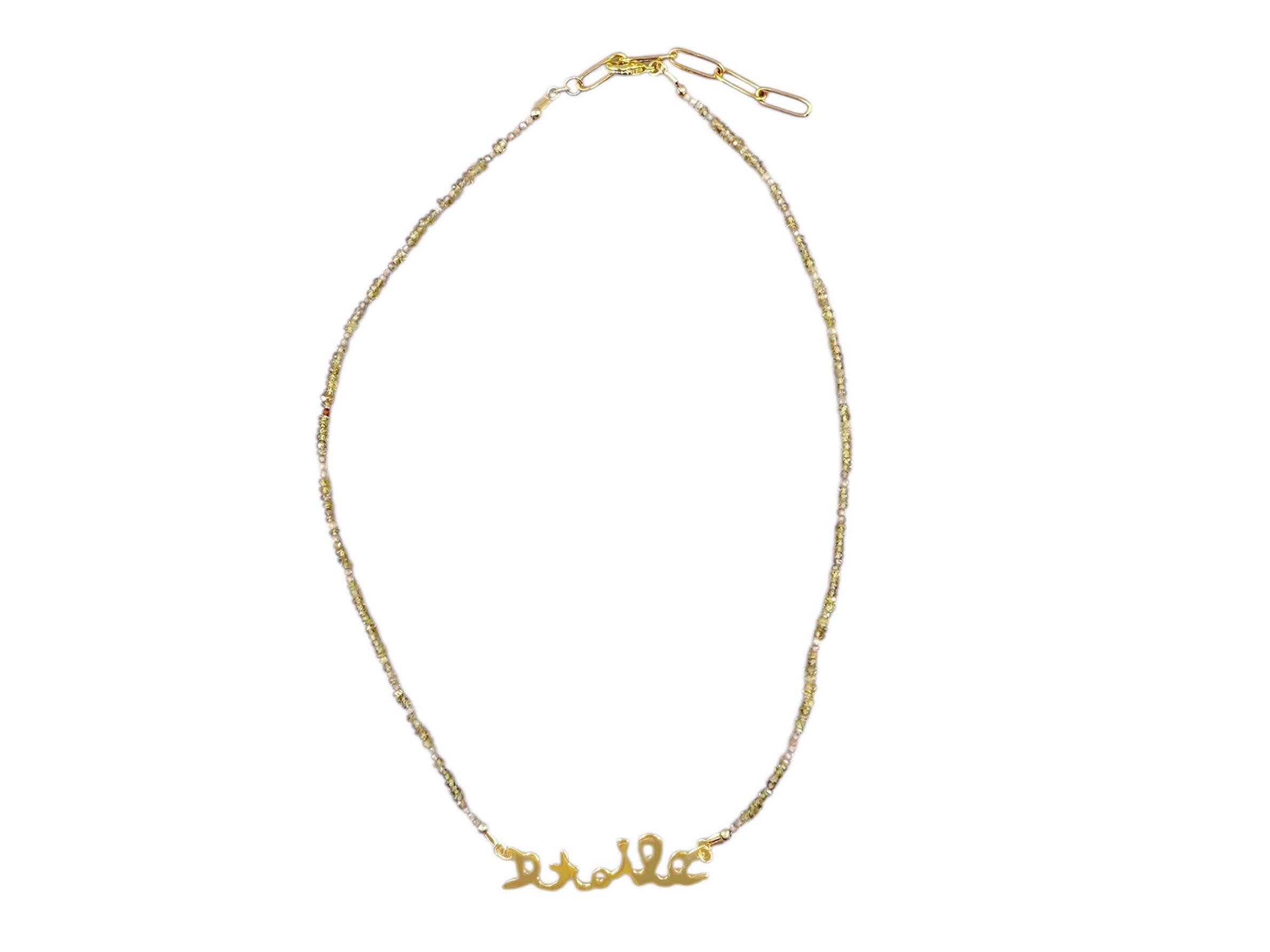 Sapphire Necklace with ETOILE Plate