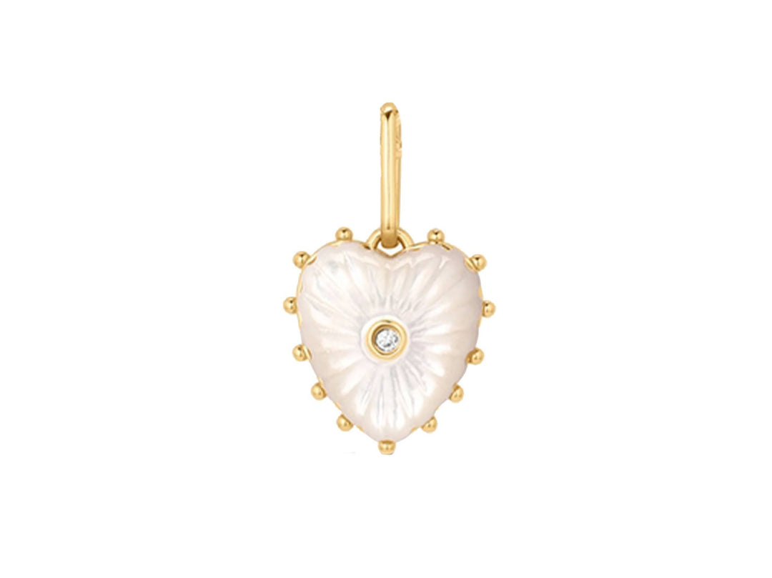 Hand-Carved MOP Heart Charm