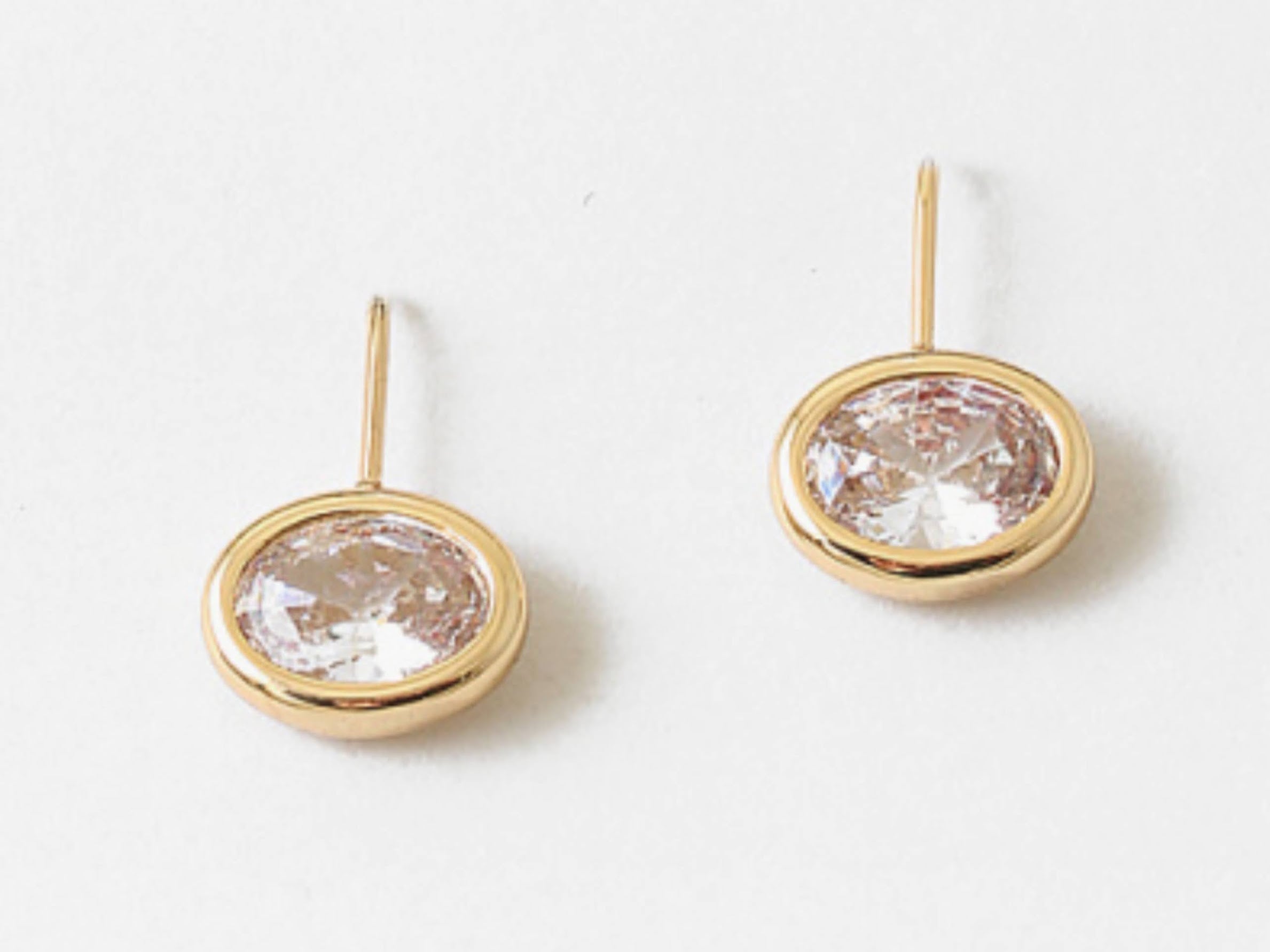Delicate CZ Wire Earrings