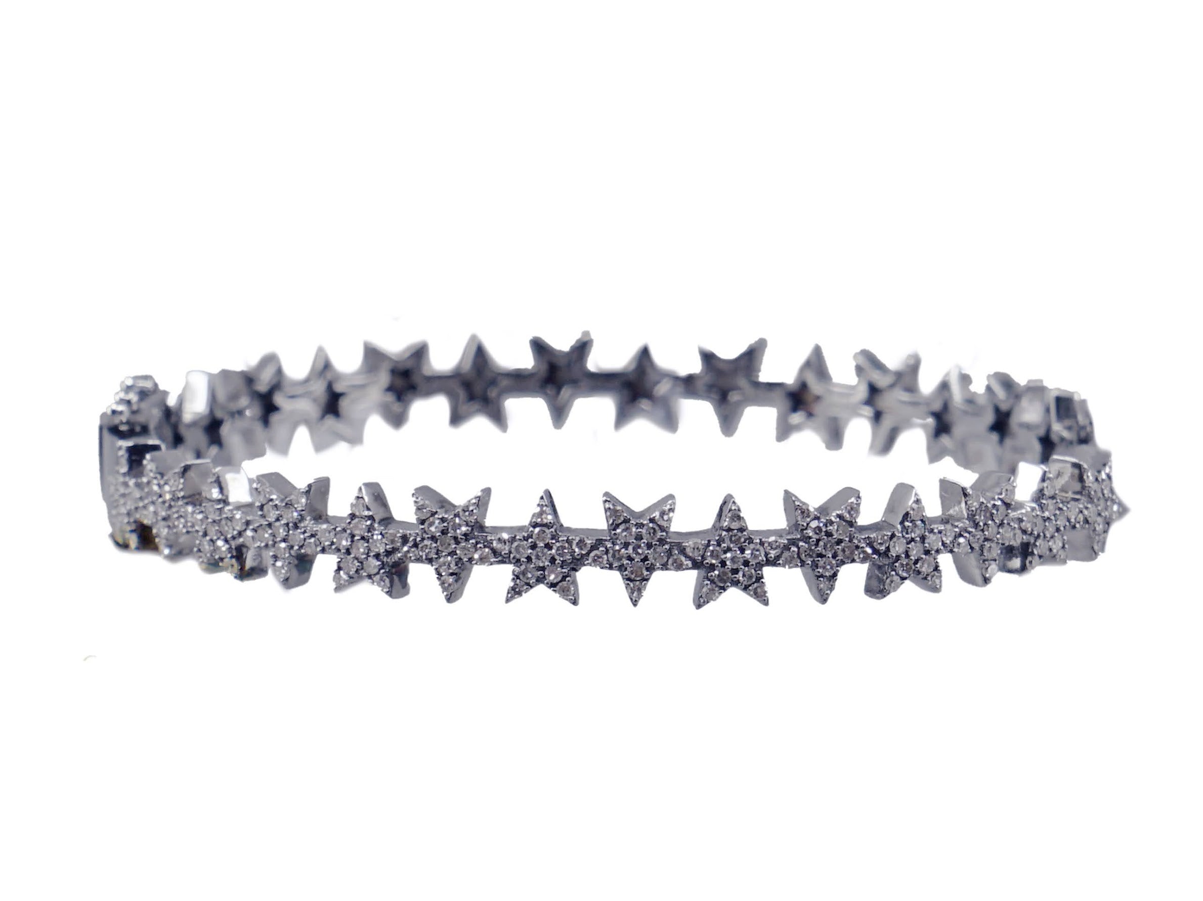 SS Star Bangle with Diamonds