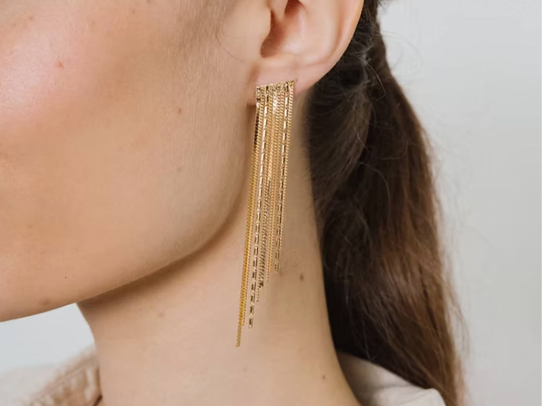 Multiple Chain Drop Earrings