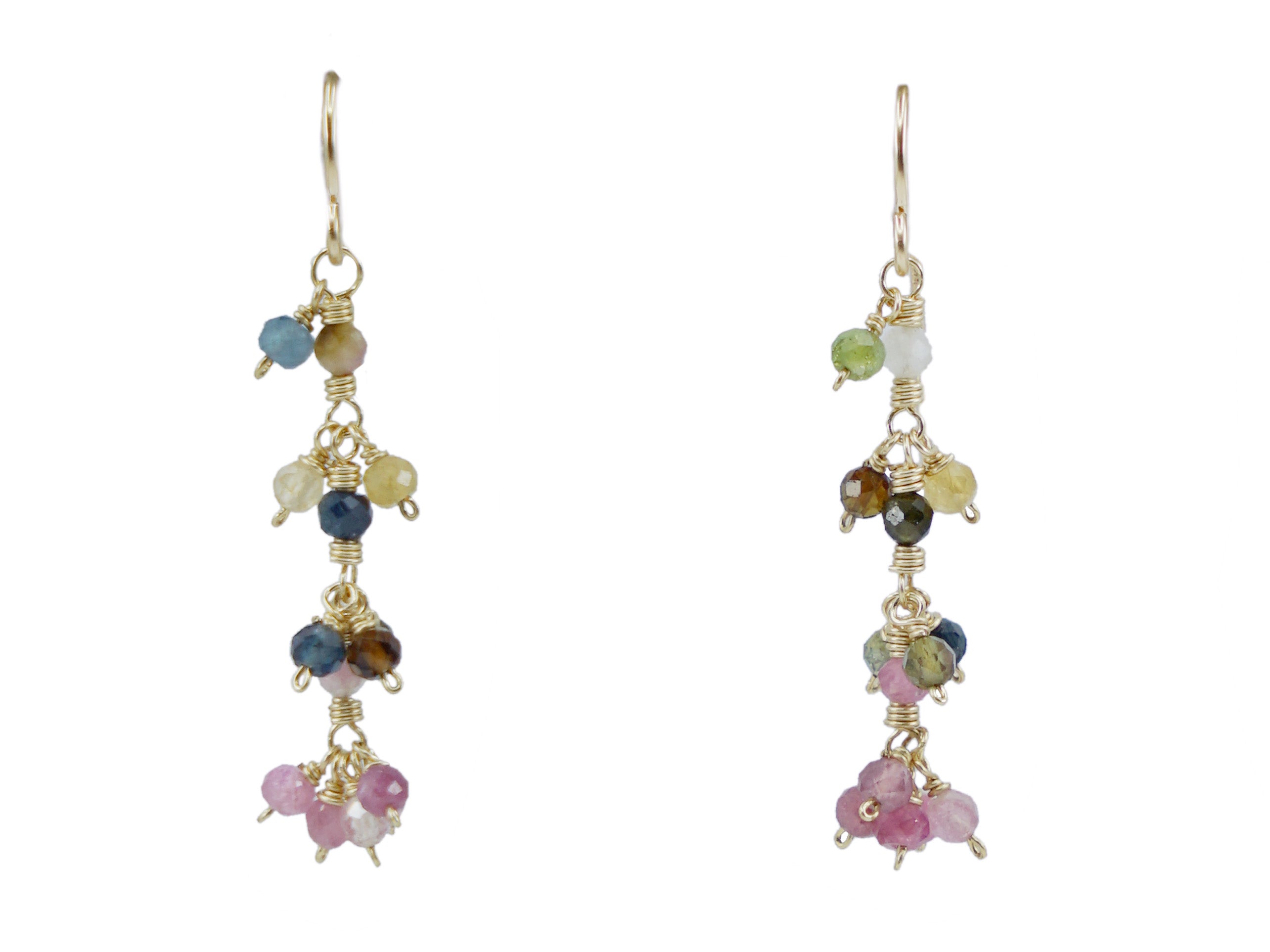 Multicolored Tourmaline Drop Earrings