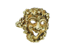 Load image into Gallery viewer, 18k Gold Bacchus God of Wine Ring
