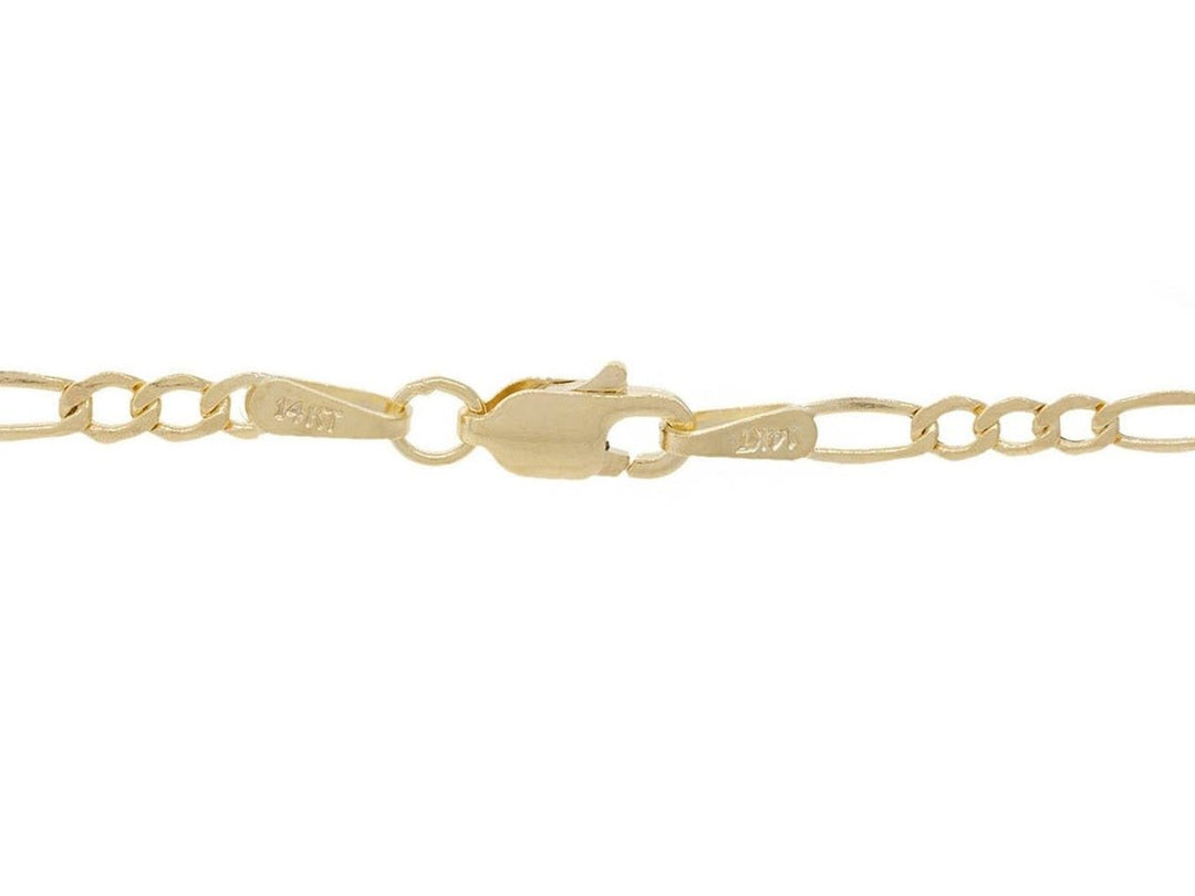 14k Figaro Link Chain Necklace