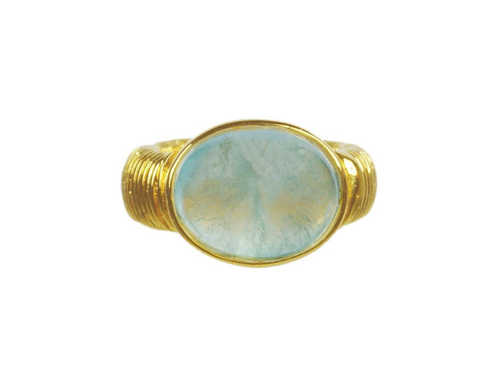 Aquamarine Wirewrap Ring