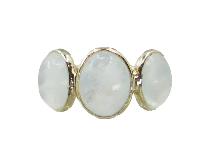 Moonstone 3-Stone Ring