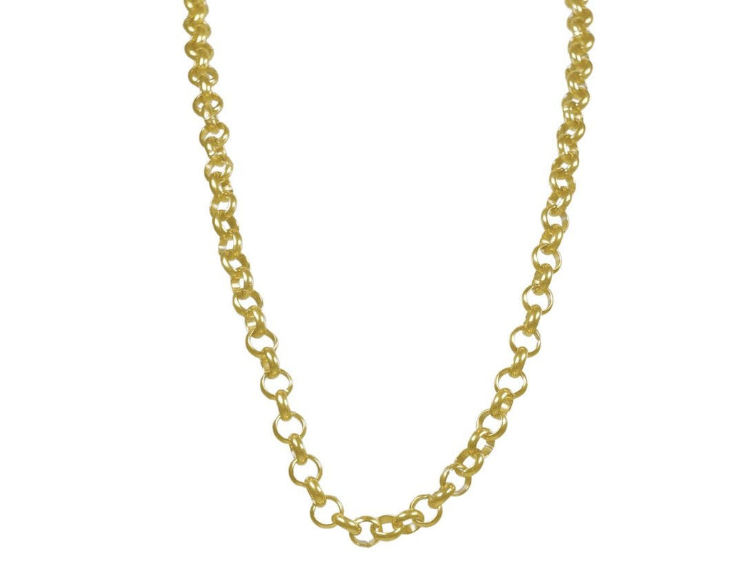Thick Rolo Chain Necklace