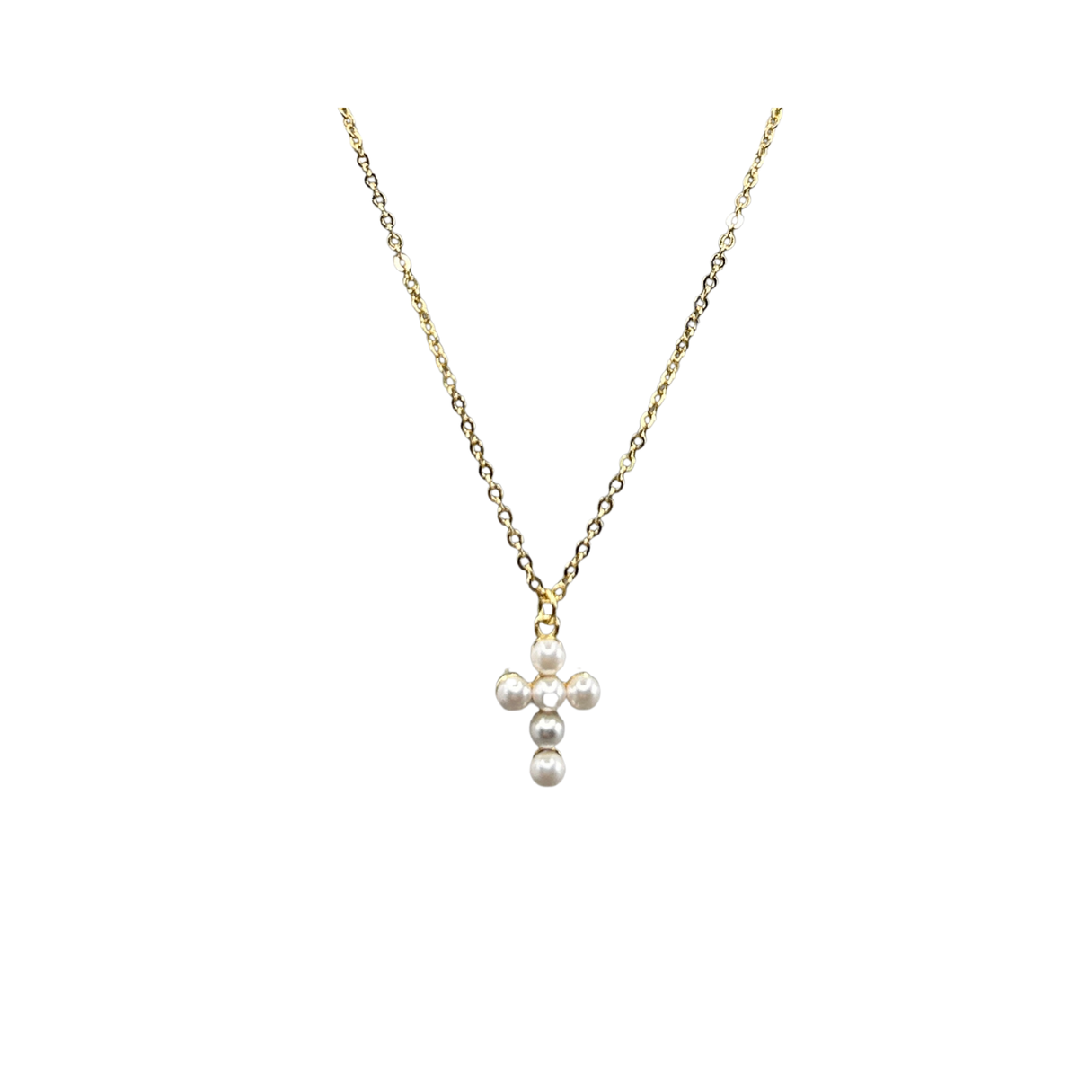 Pearl Cross Necklace