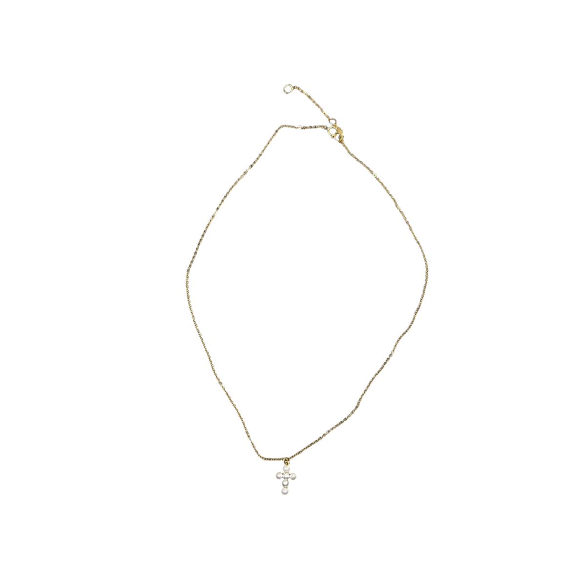 Pearl Cross Necklace
