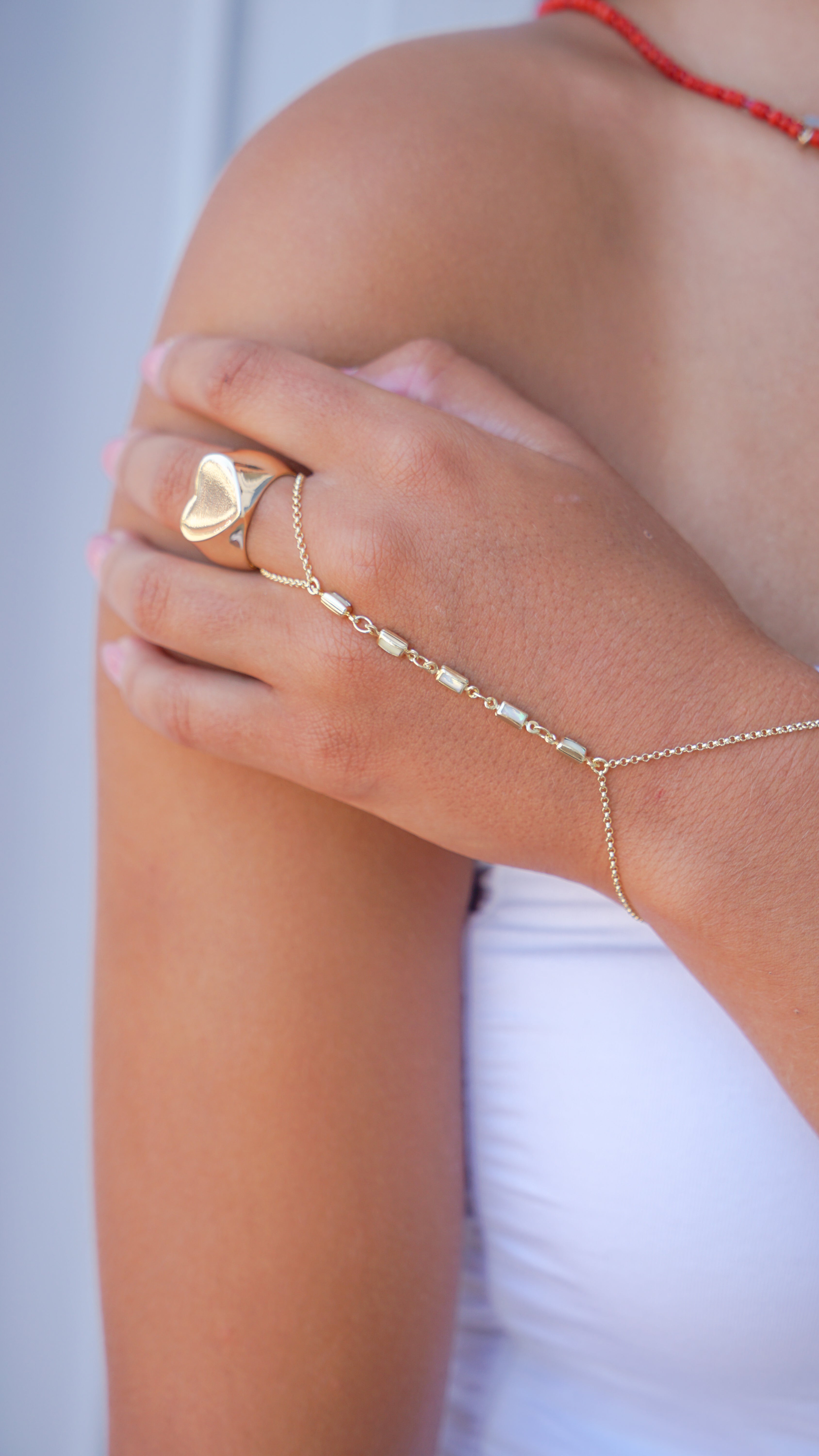 Gold MOP Hand Chain