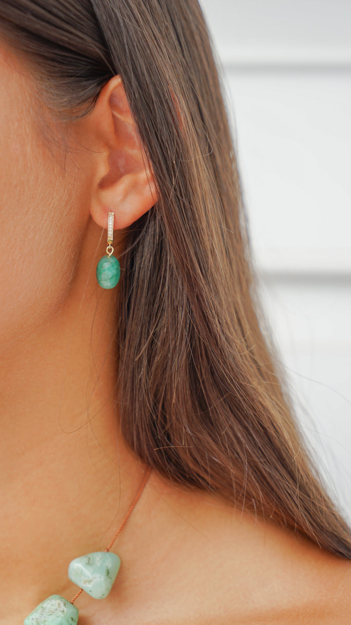 Emerald Drop Earring