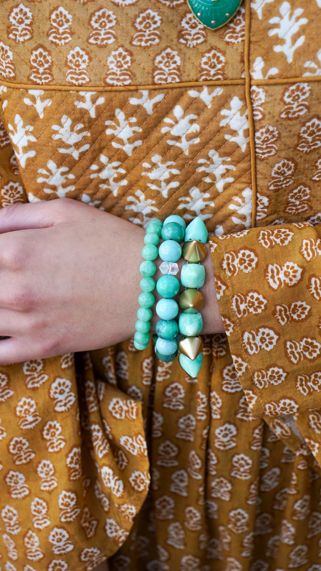 Chrysoprase Luxe Positive Points Bracelet