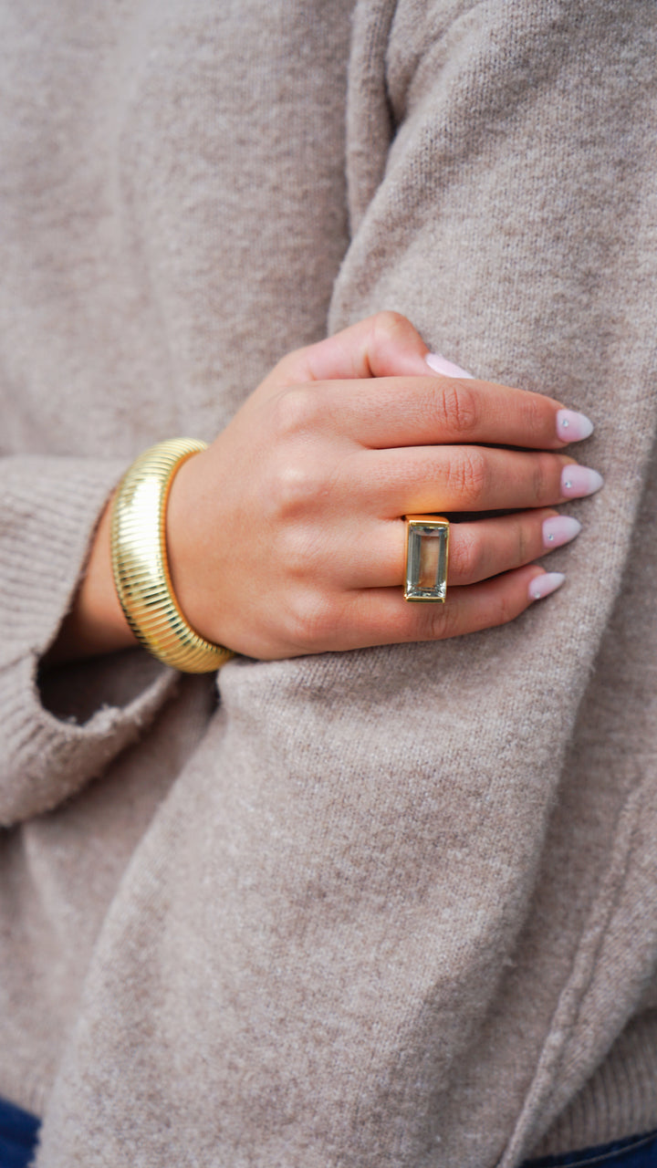 Lemon Quartz Castillo Ring