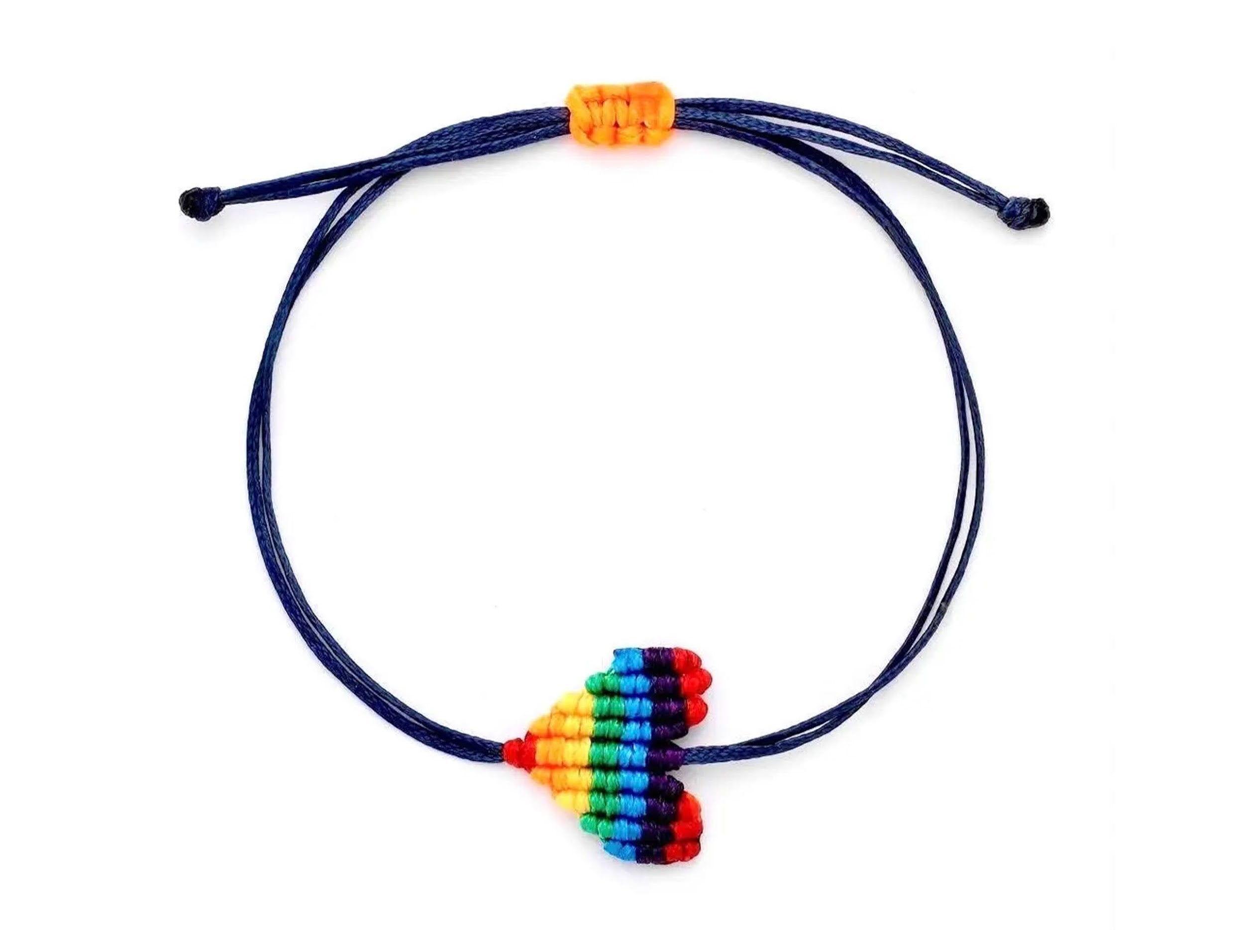 Rainbow Heart Bracelet