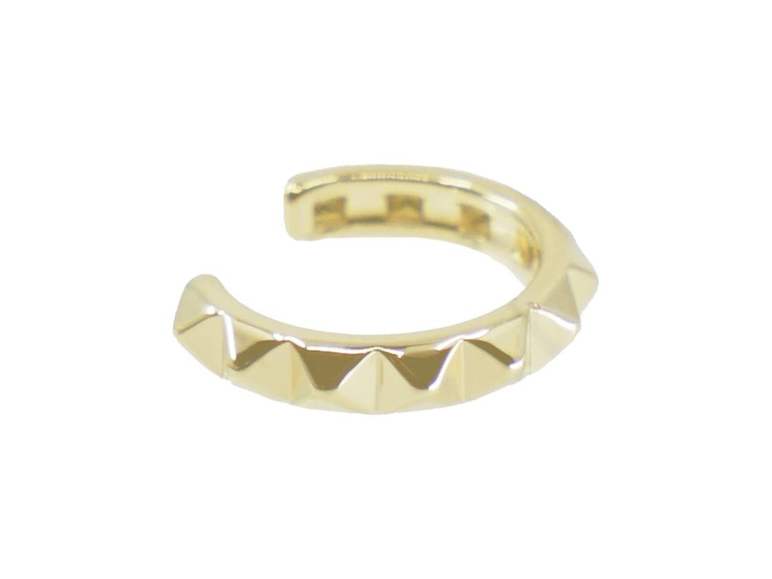 Gold Pyramid Ear Cuff