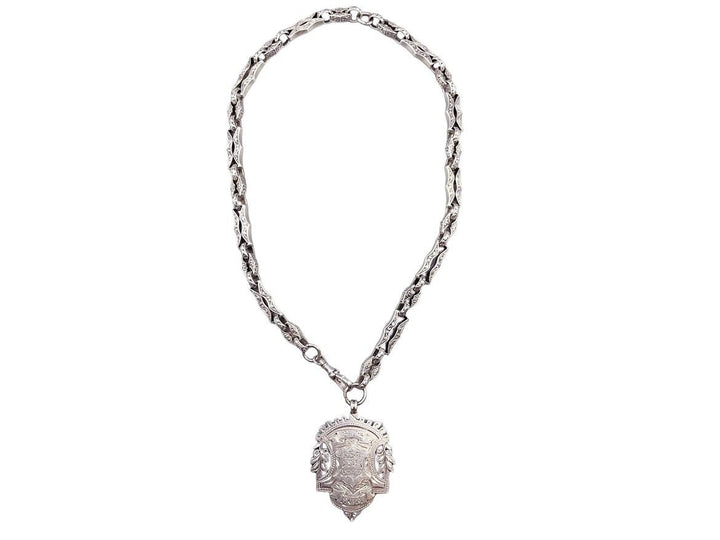 Victorian Cricket Medal Necklace