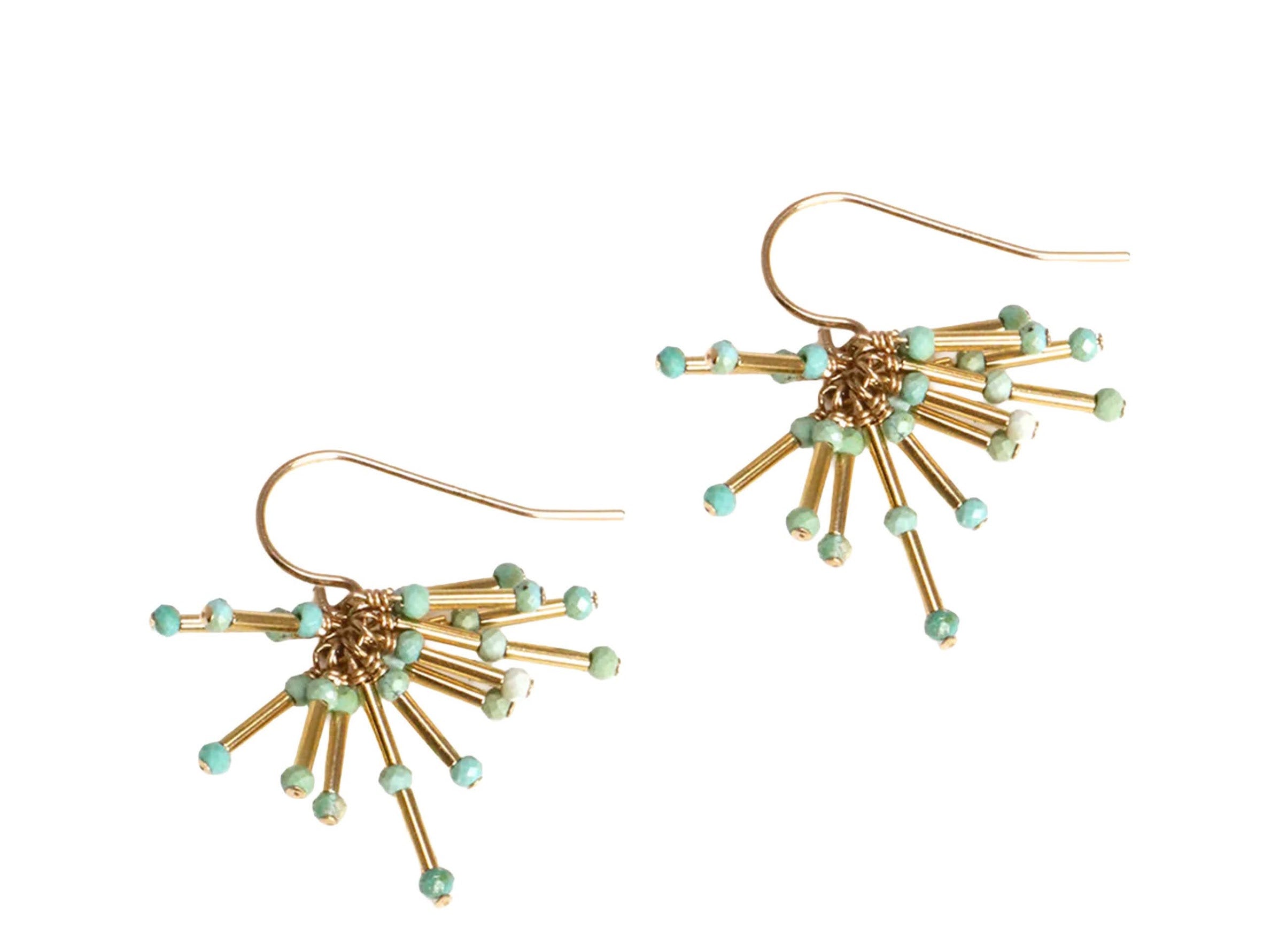 Turquoise Starburst Earrings