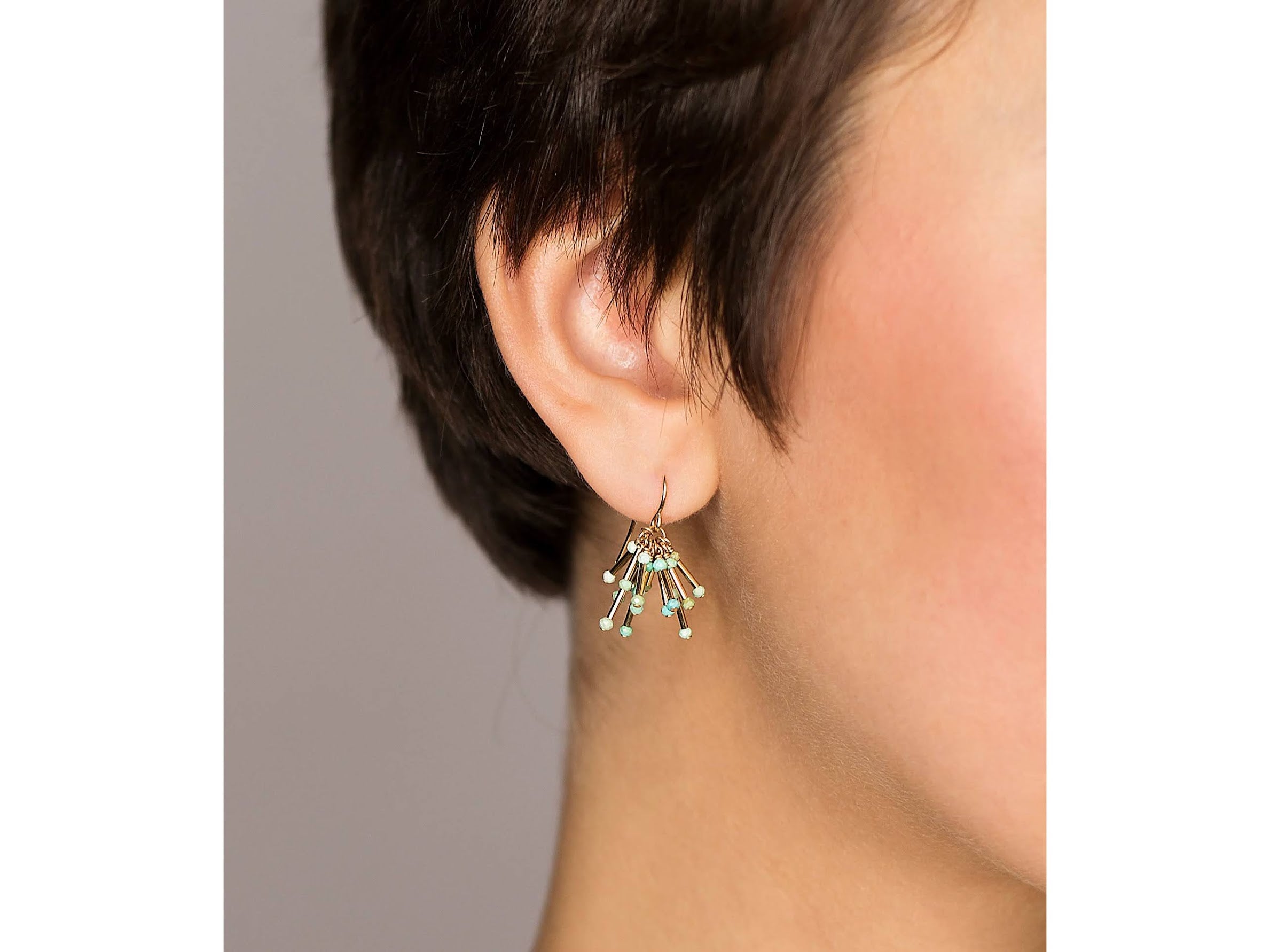 Turquoise Starburst Earrings