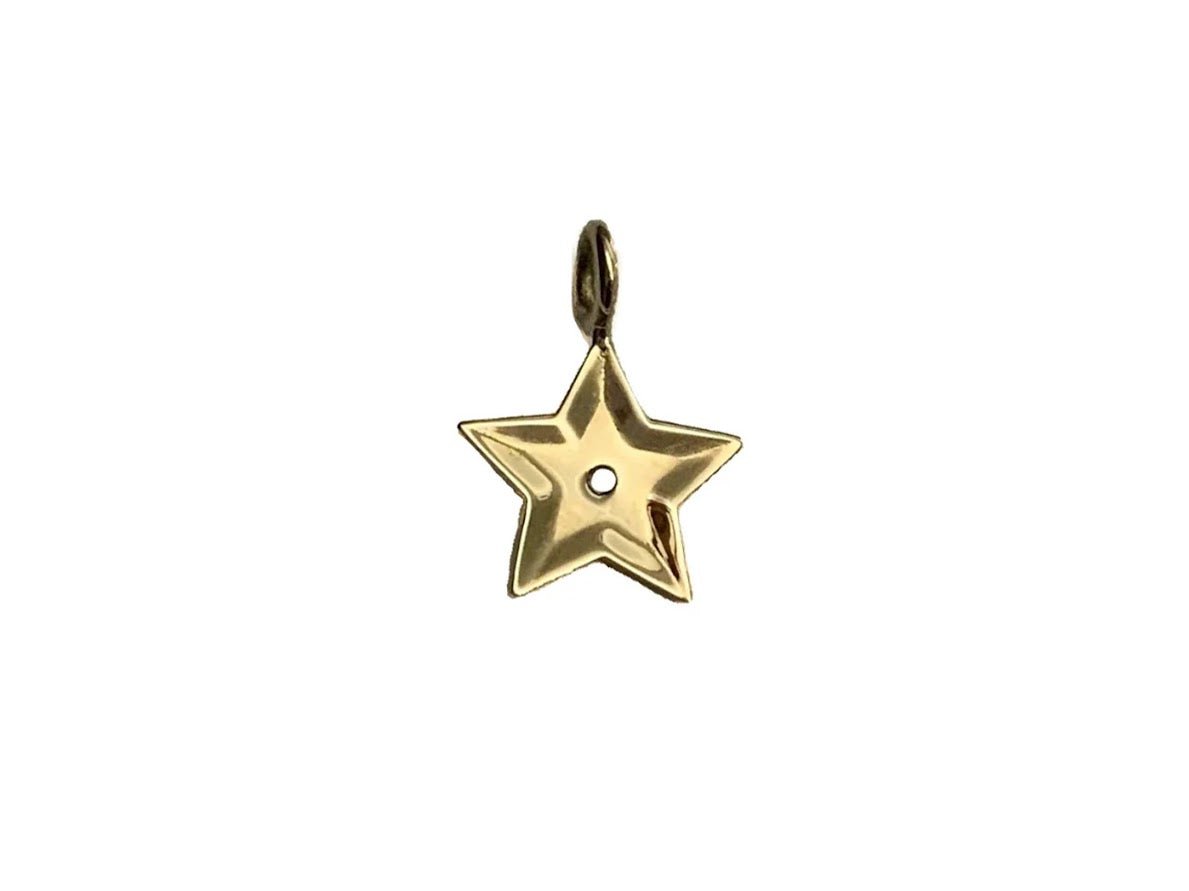 14k Sequin Star Charm