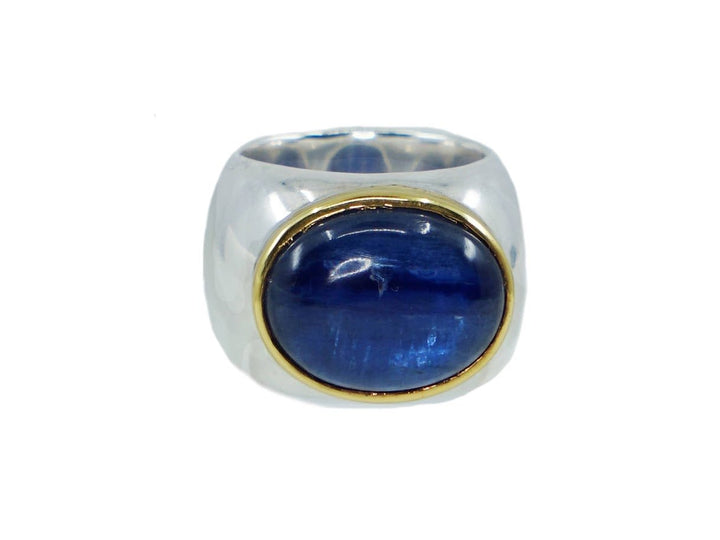 Gold/Silver Kyanite Tube Ring