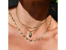 Load image into Gallery viewer, 14k Diamond and Emerald Scarab Pendant
