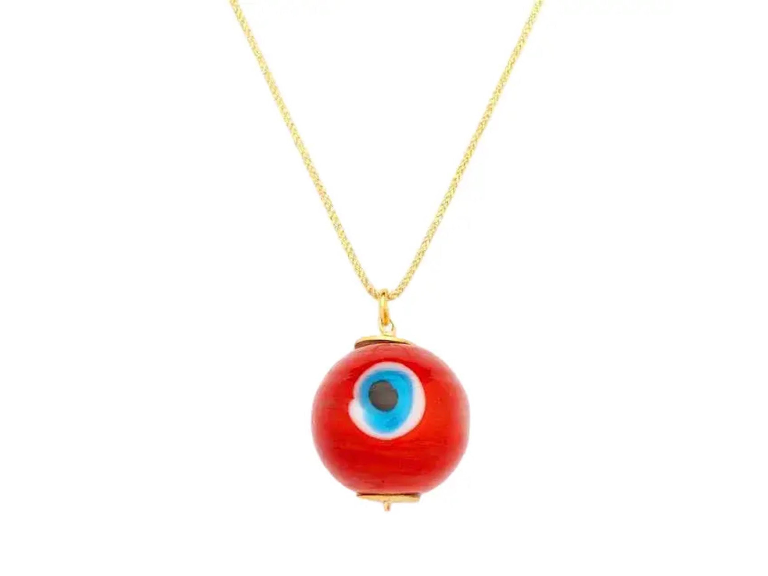 Red Evil Eye Charm Necklace