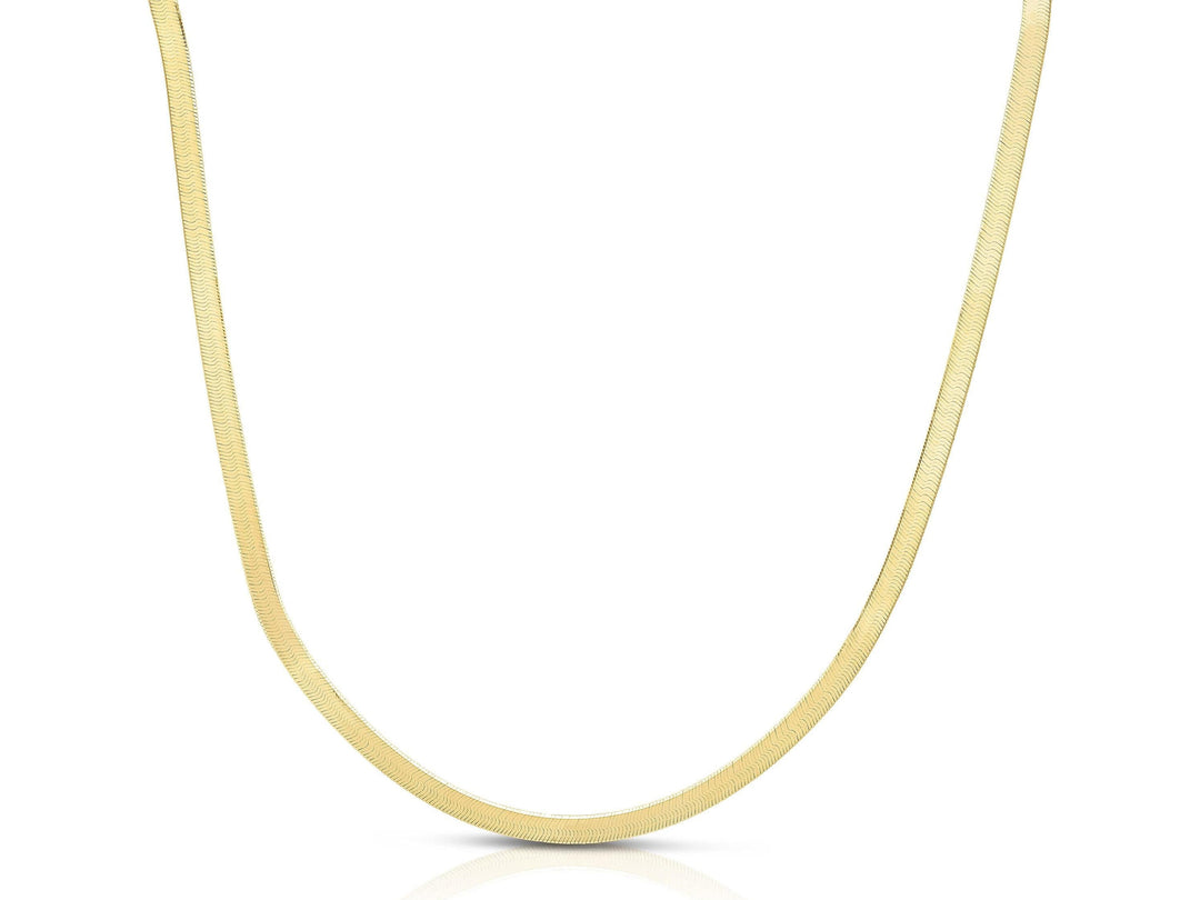 Gold 4mm Herringbone Chain