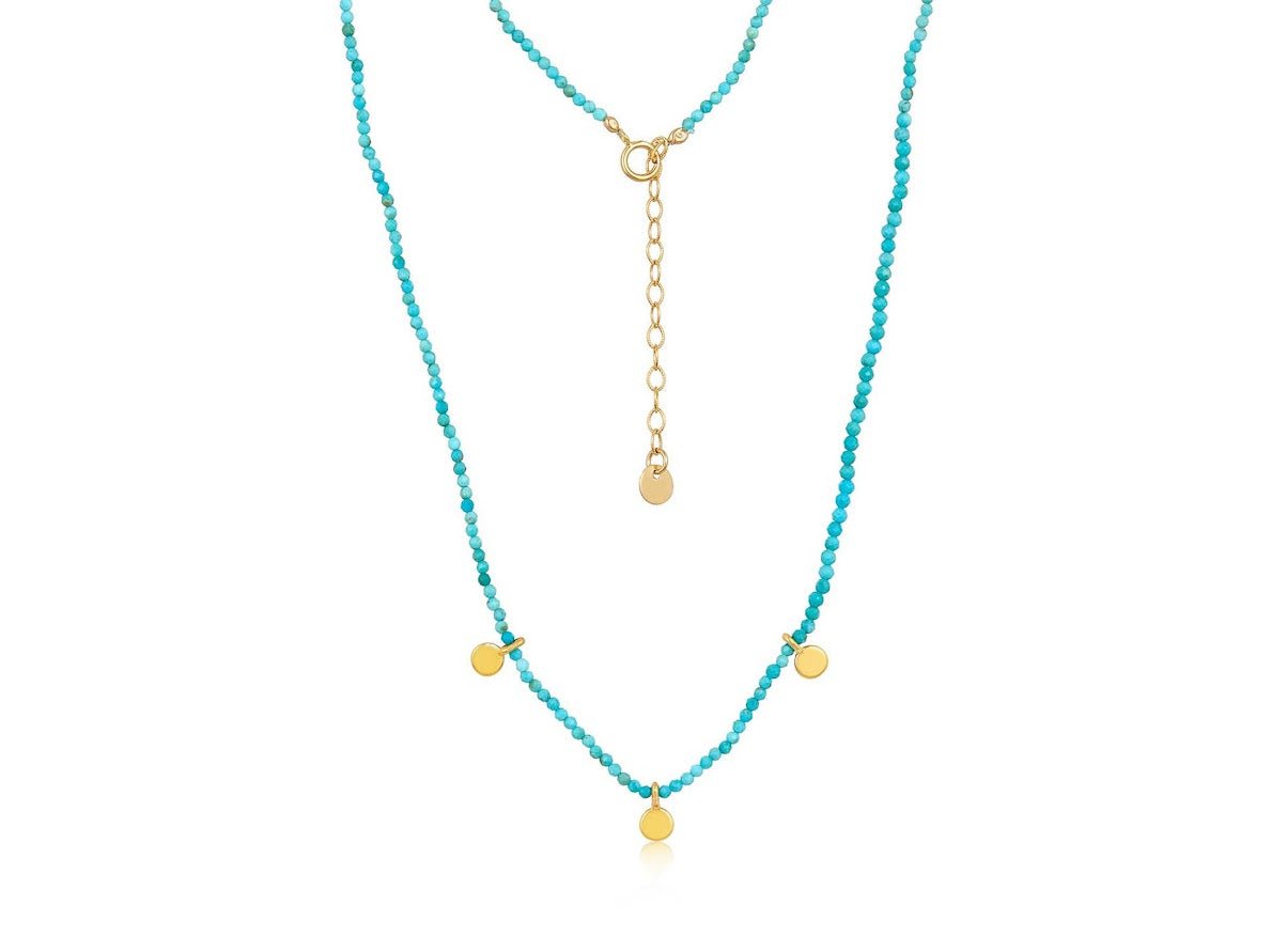 Turquoise Necklace with Discs